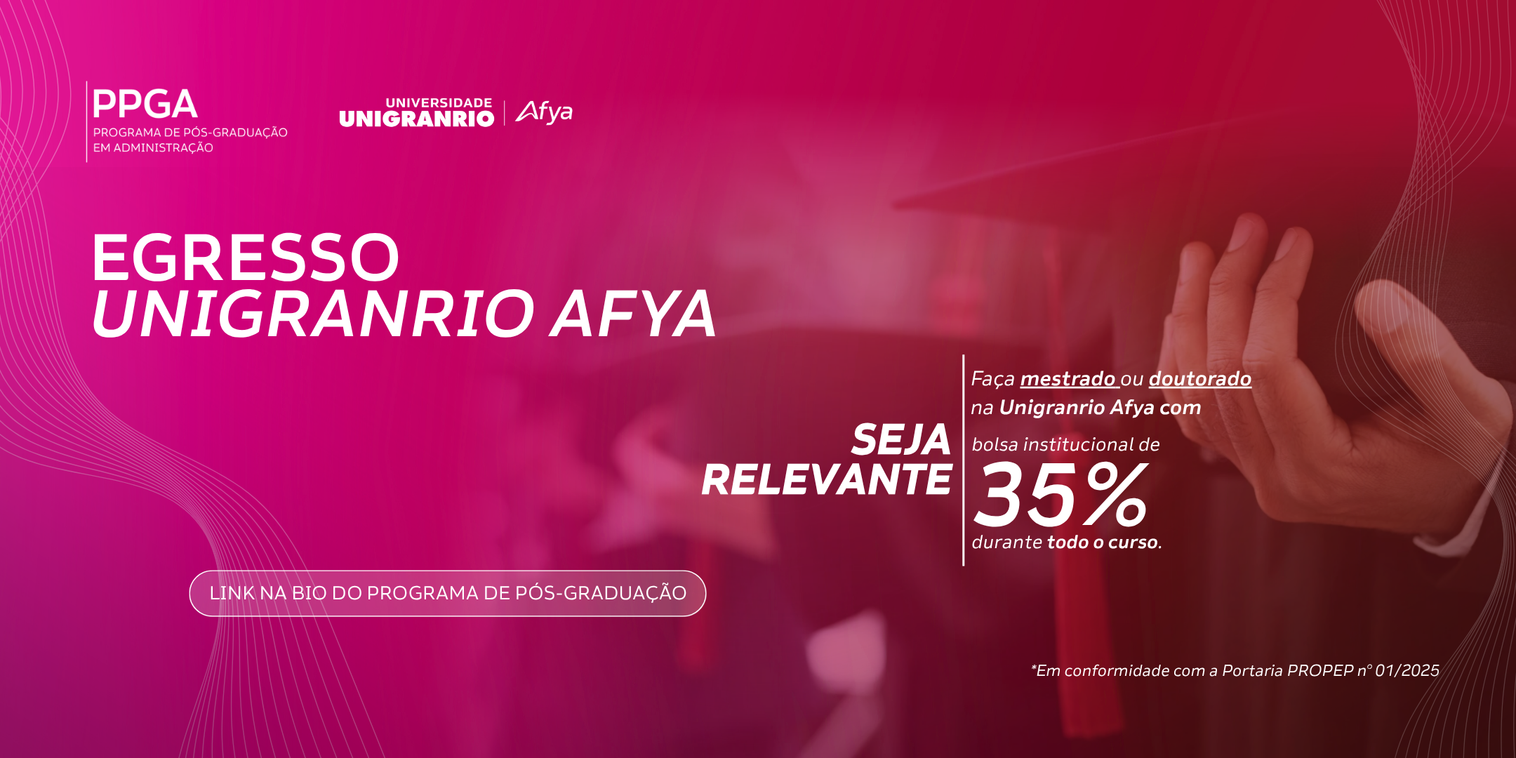 Egresso Unigranrio - Mega Banner - PPGA