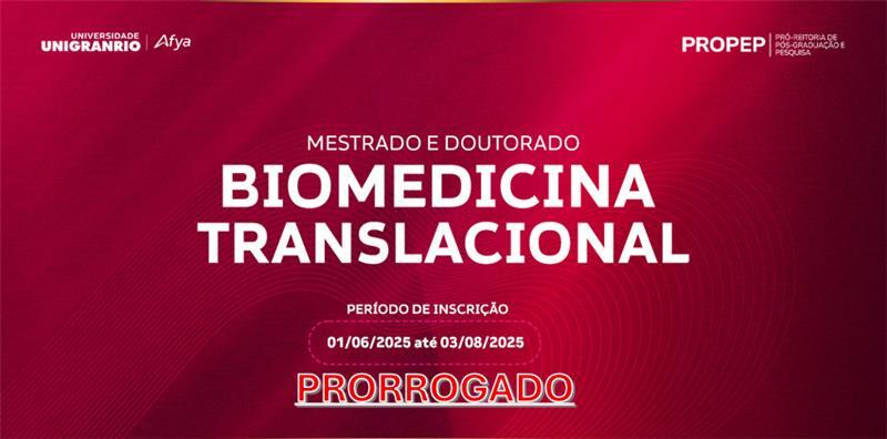Biomedicina Translacional - Mestrado e Dourado