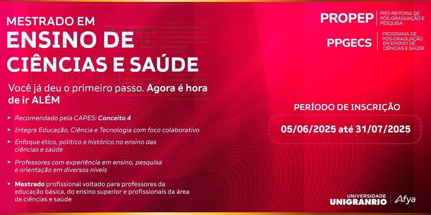 Mestrado em Ensino de Ciências e Saúde